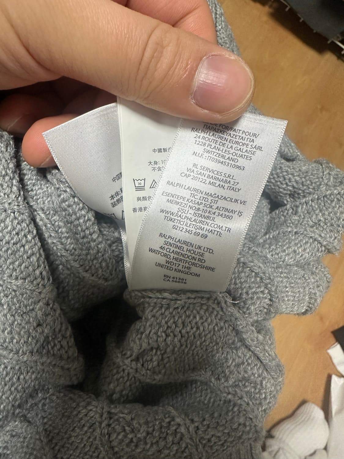 폴로 랄프로렌 케이블 니트 베스트 L 상품이미지5