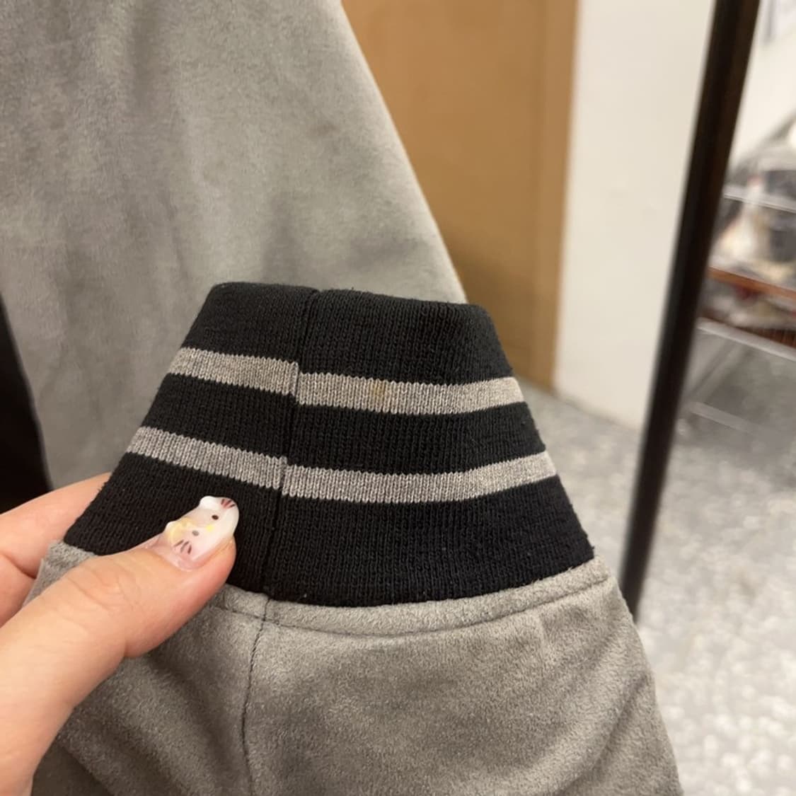 빈티지 베스킷볼 멀티패치 올드스쿨 스웨이드 후드 자켓 100 C06327 상품이미지5