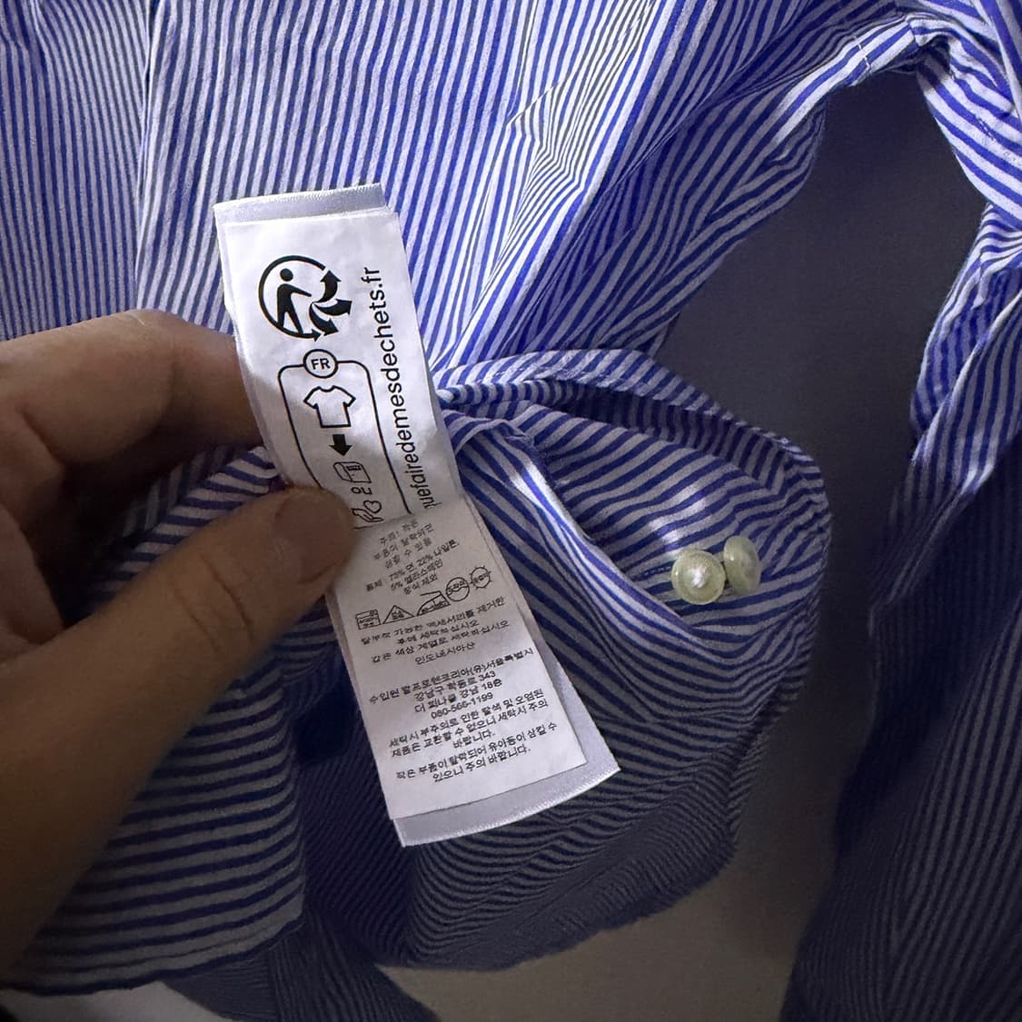 폴로 랄프로렌 스트라이프 여성 셔츠 클레식핏 4 (66정도) 상품이미지8