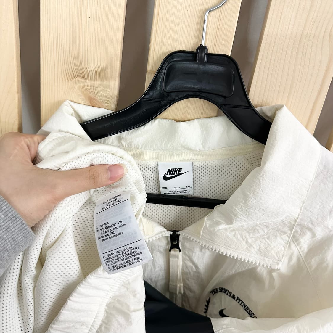 (2XL) 나이키 빅스우시 바람막이 자켓 화이트 상품이미지4