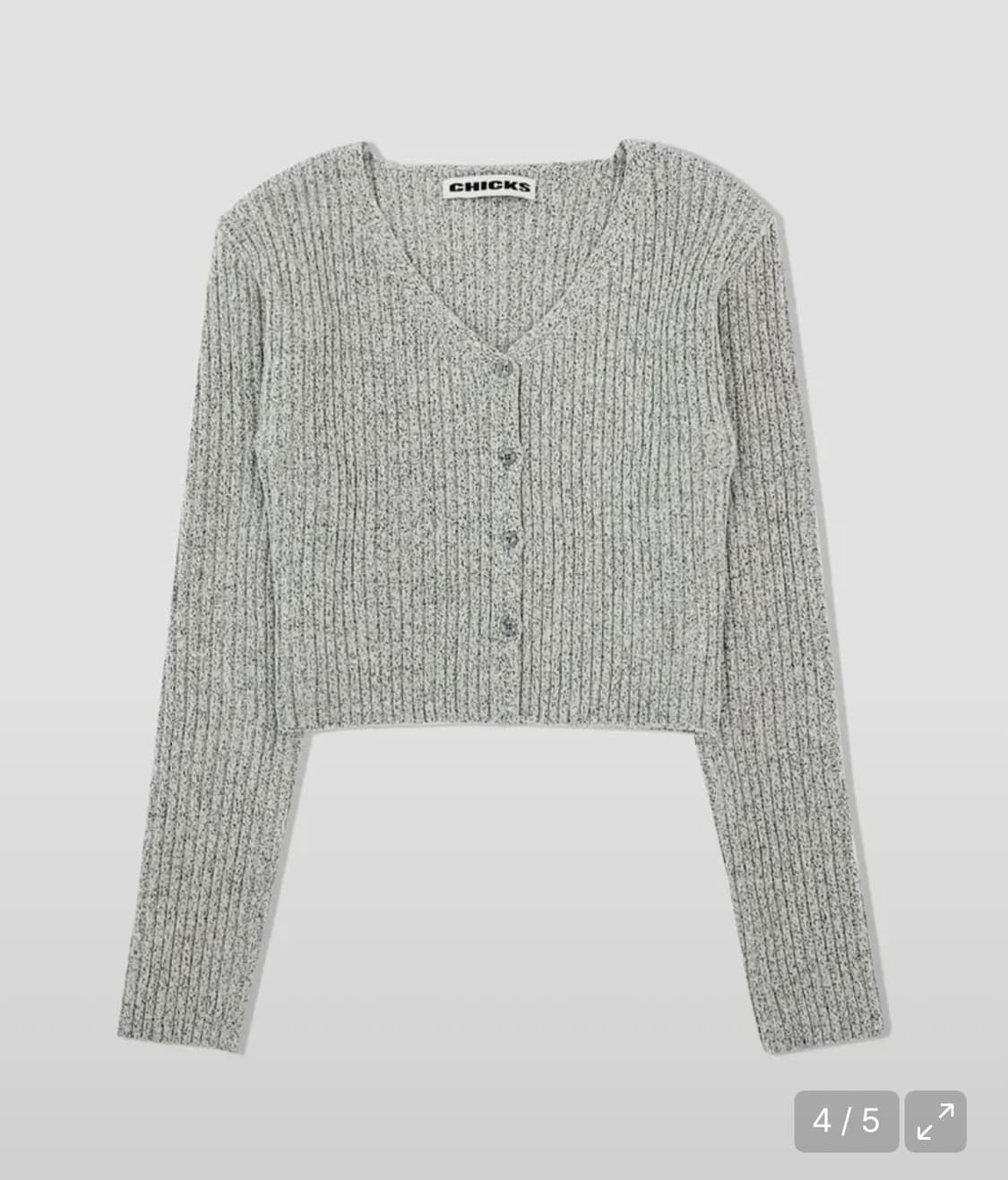 칙스 메이 브이 가디건 melange 상품이미지1