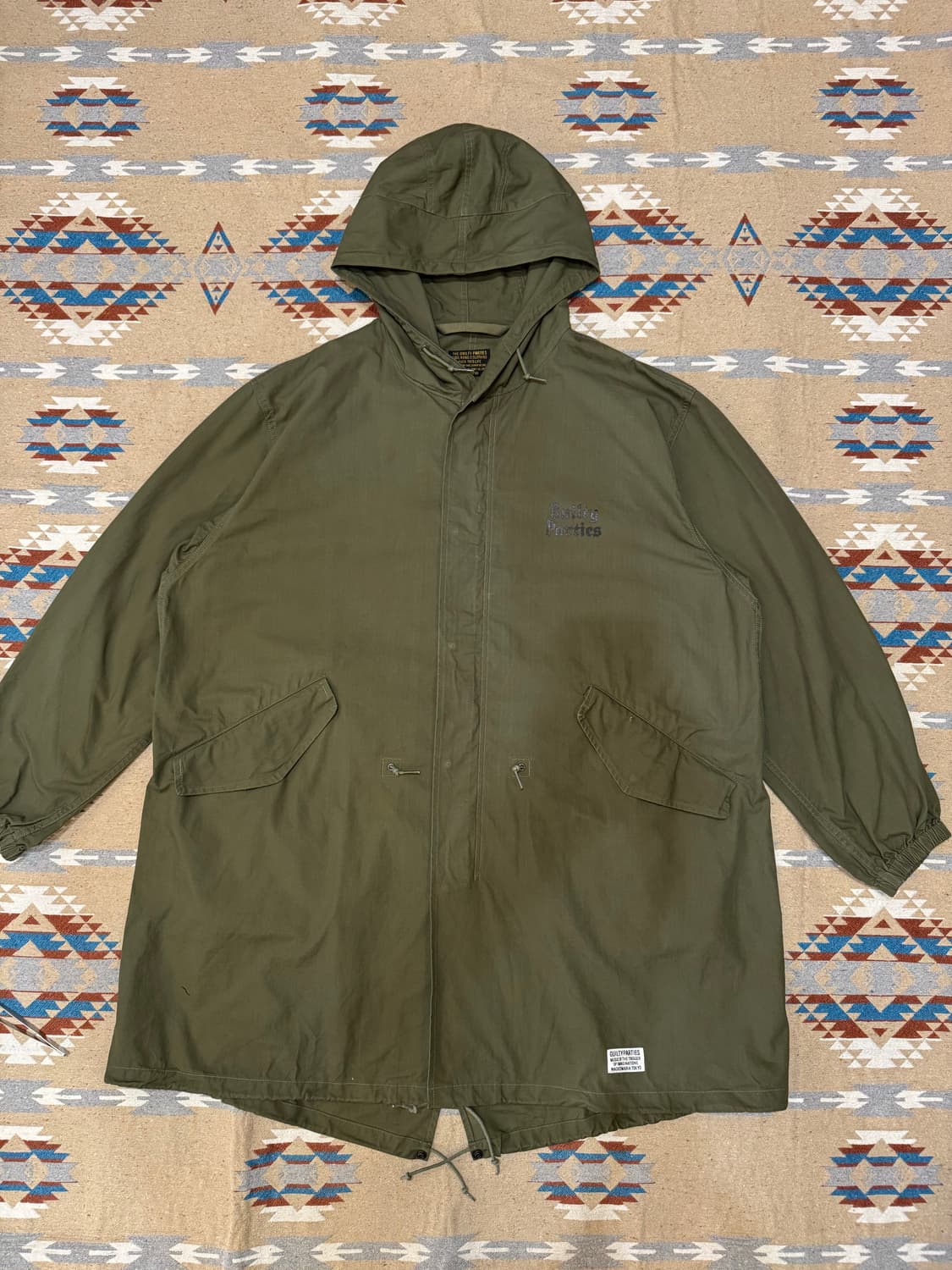 [XL] 와코마리아 M-48 모즈 코트 카키 상품이미지2