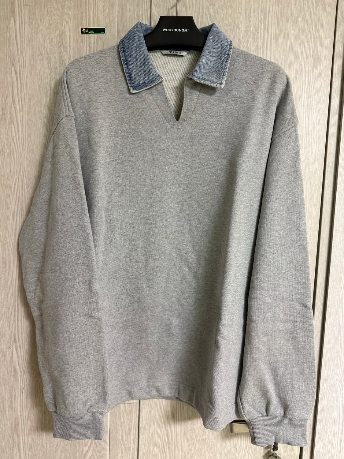 타임옴므 데님칼라 스웻셔츠 상품이미지1