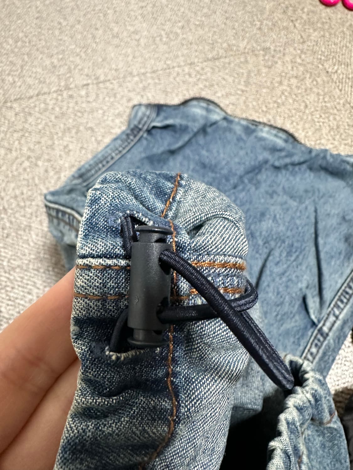 지유 X 언더커버 데님 컨버터블 와이드 카고 팬츠 상품이미지3