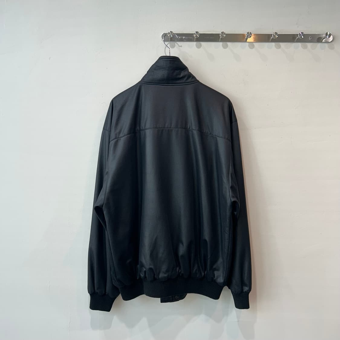 블랙 하이넥 블루종 자켓 상품이미지5