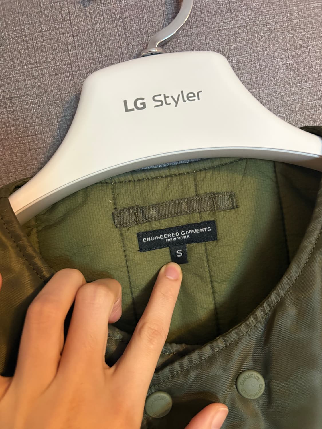 엔지니어드 가먼츠 카키 포켓 조끼 S 상품이미지5