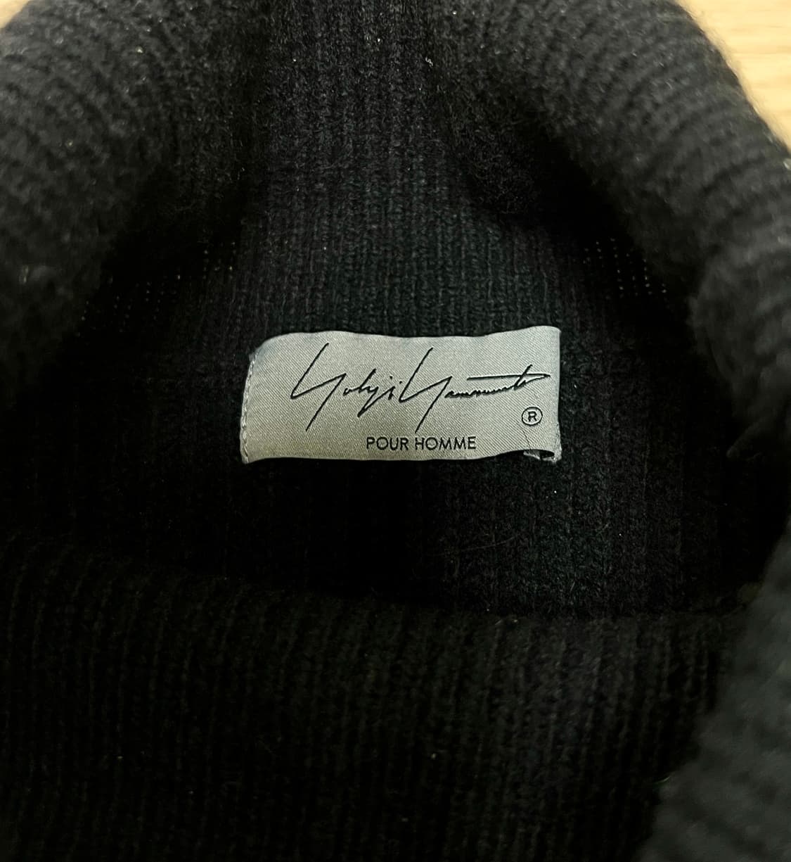 요지야마모토 뿌르옴므 터틀넥 니트 상품이미지2