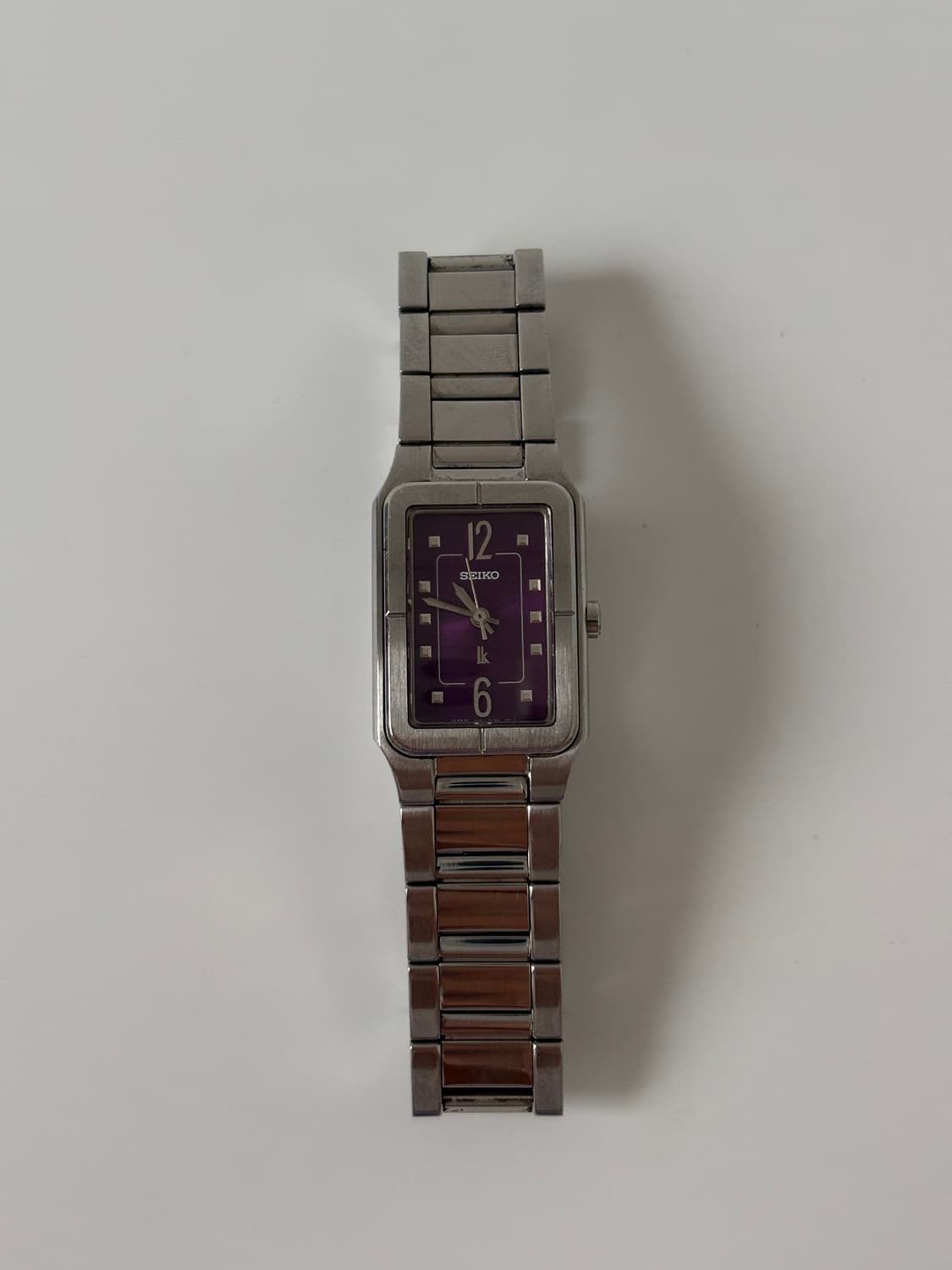 2000s Lukia Purple Silver Square Quartz 상품이미지3