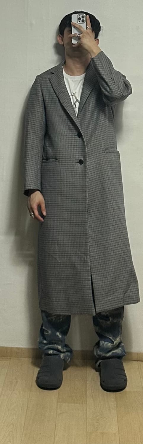 오라리 AURALEE 체크 체스터필드 코트 상품이미지6