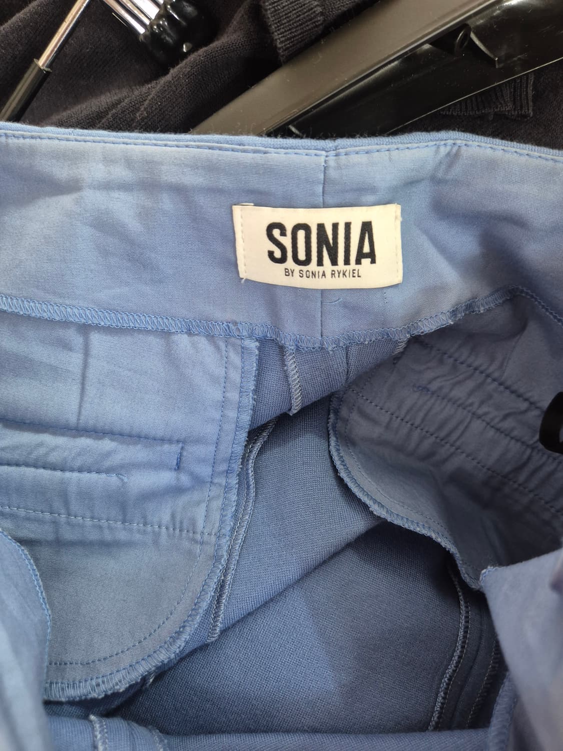 소니아 블루 색상 옆지퍼 반바지 상품이미지7