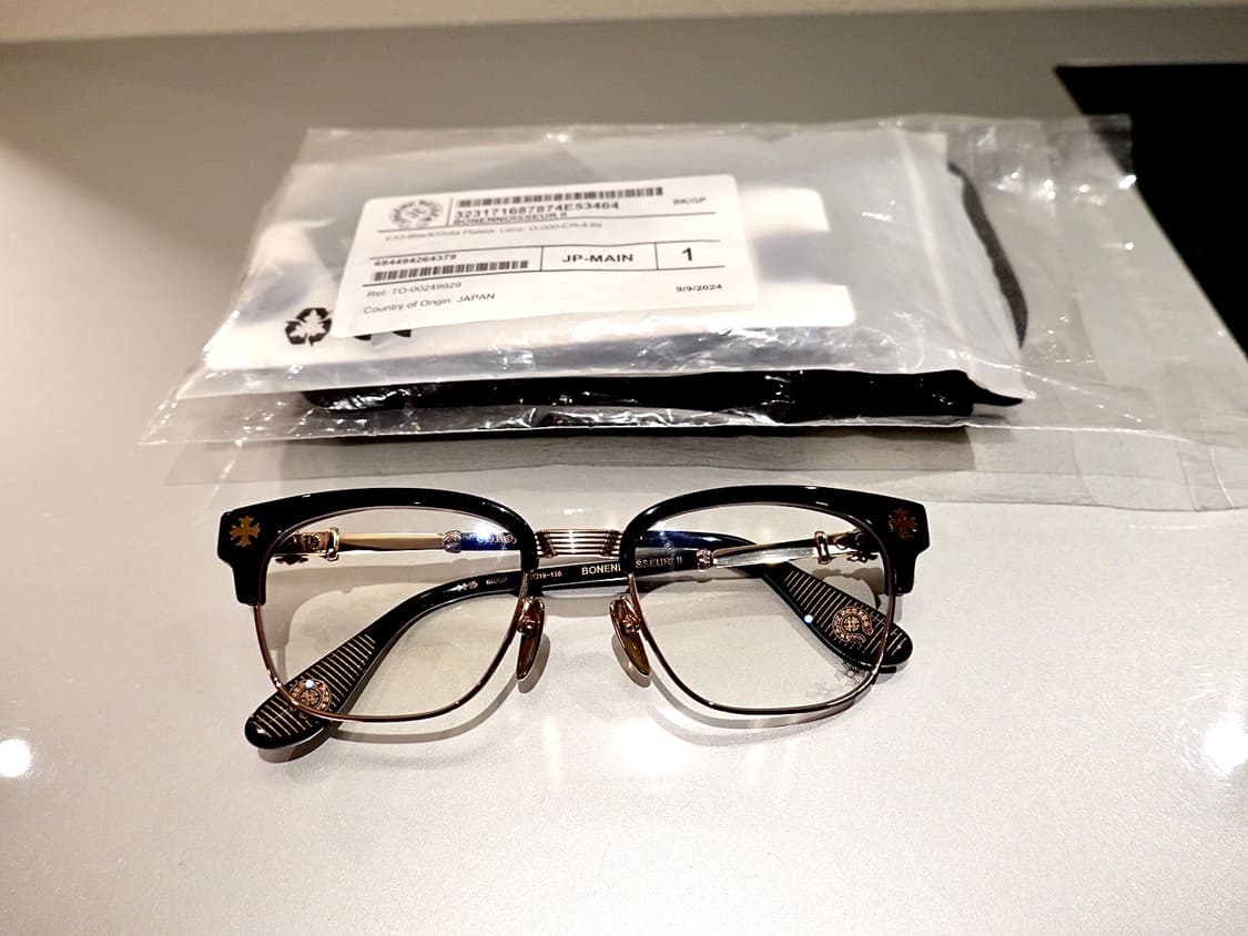 크롬하츠 보넨노이슈어2 블랙/골드 안경 상품이미지2