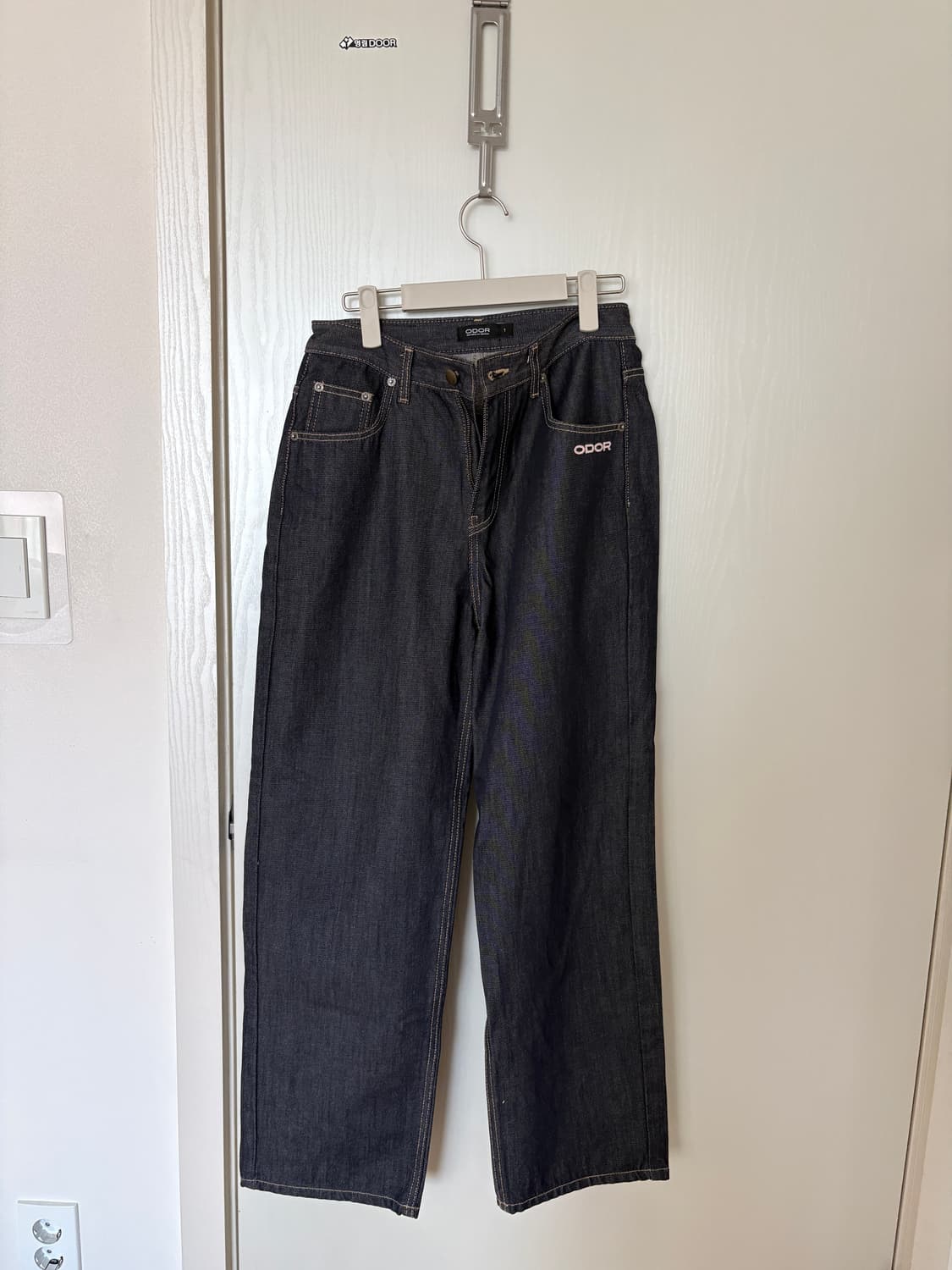 Logo drop denim in pink 1사이즈 상품이미지5