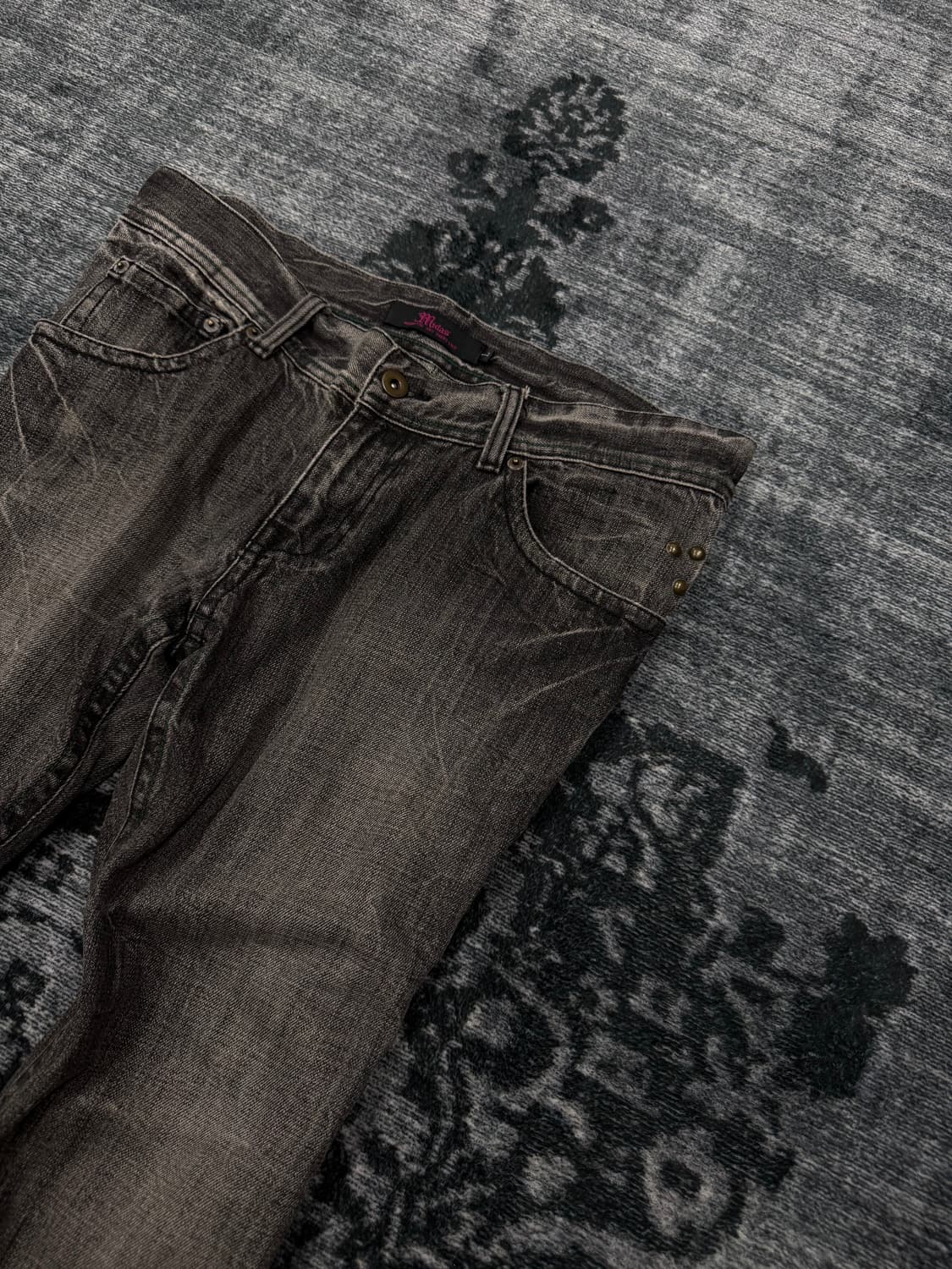 Midas 00s archive grey washing boots cut 상품이미지4