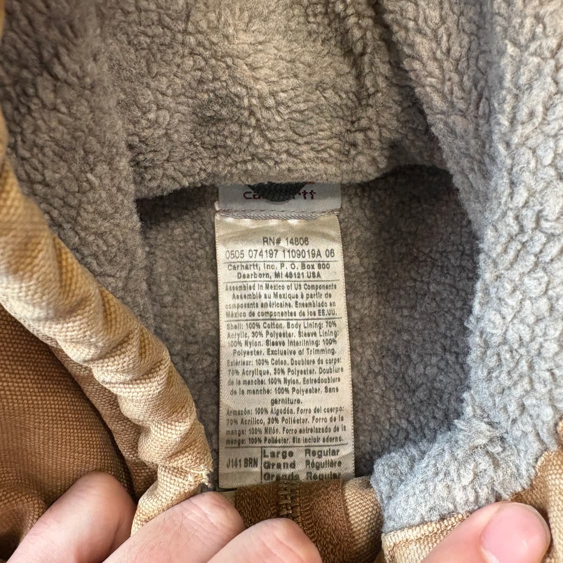 칼하트 j141 덕 엑티브 시에라 자켓 상품이미지5