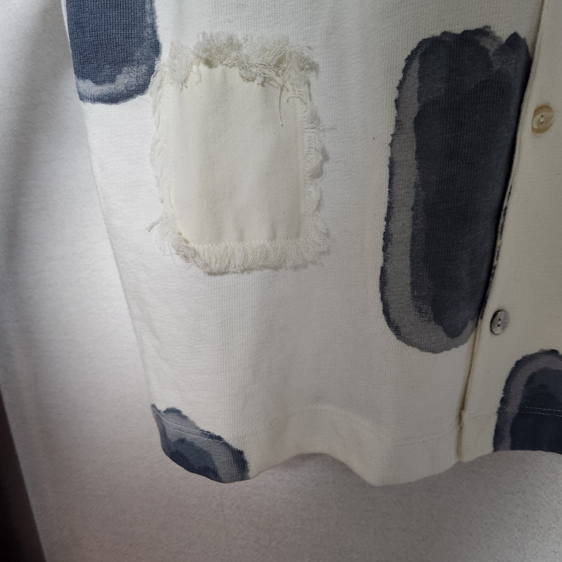 자라 추상 프린트 셔츠 남L 오버핏 상품이미지5