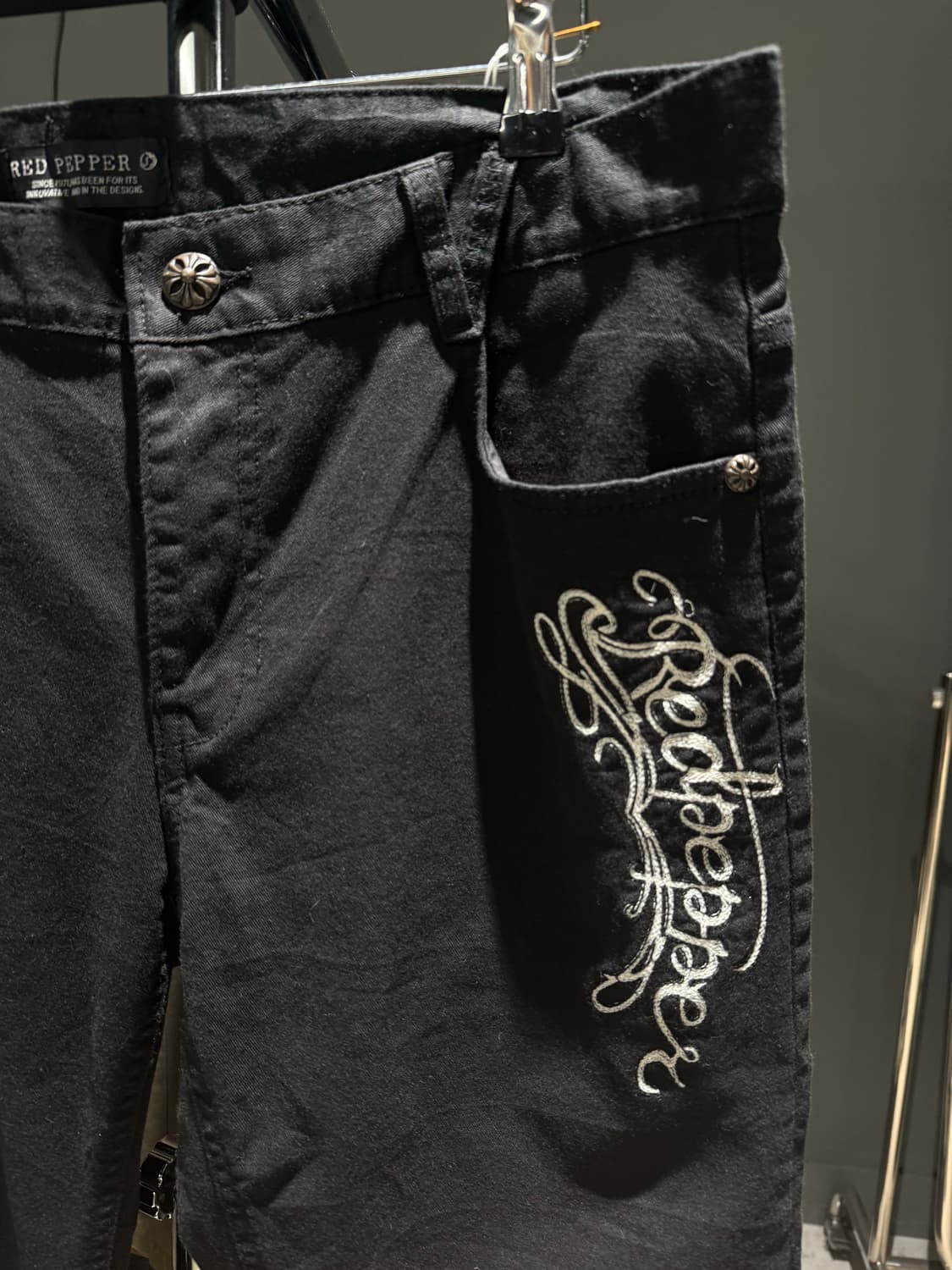 레드 페퍼 red pepper 백 자수 디테일 팬츠 상품이미지5