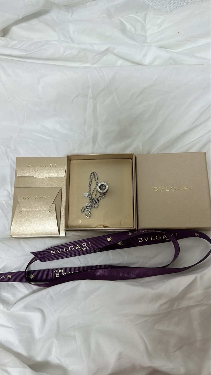 불가리 세이브 더 칠드런 네클리스 스털링 실버 블랙 세라믹 상품이미지2