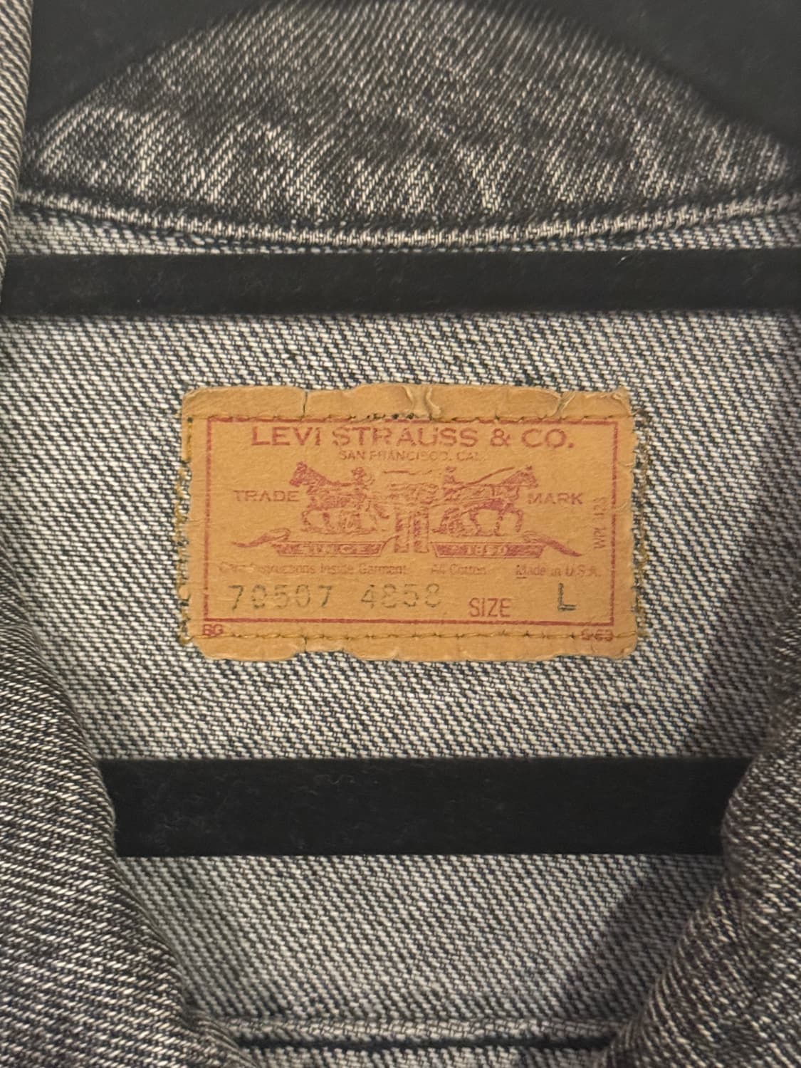 L) 아리하라 미유키 리바이스 흑청 자켓 70507-4858 상품이미지3