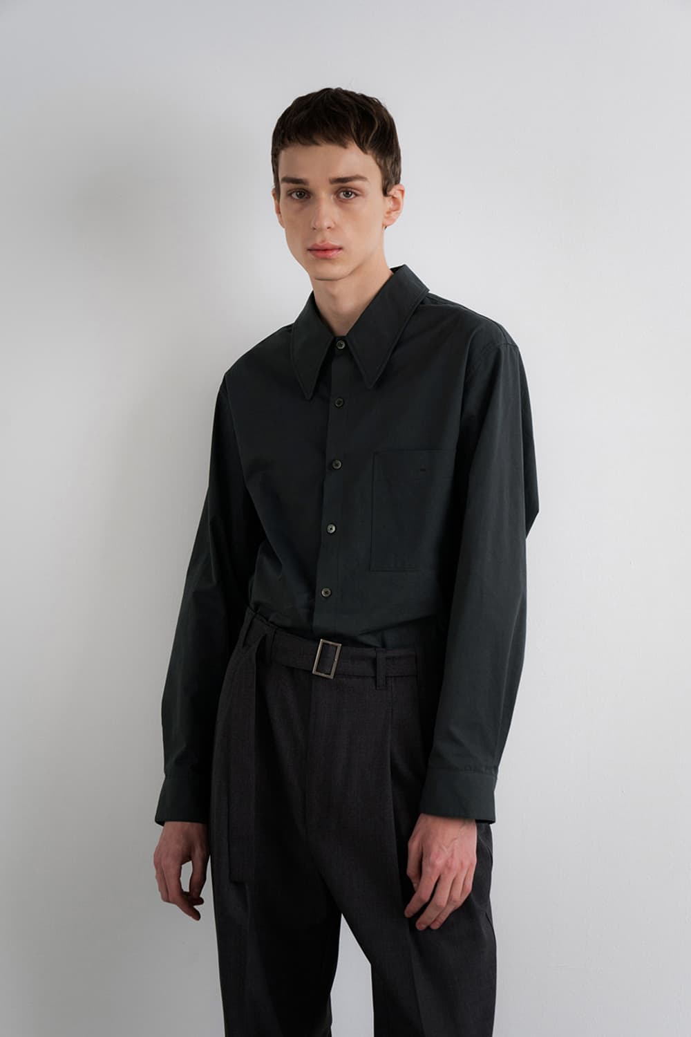 [M] 인사일런스 와이드칼라 셔츠 상품이미지3