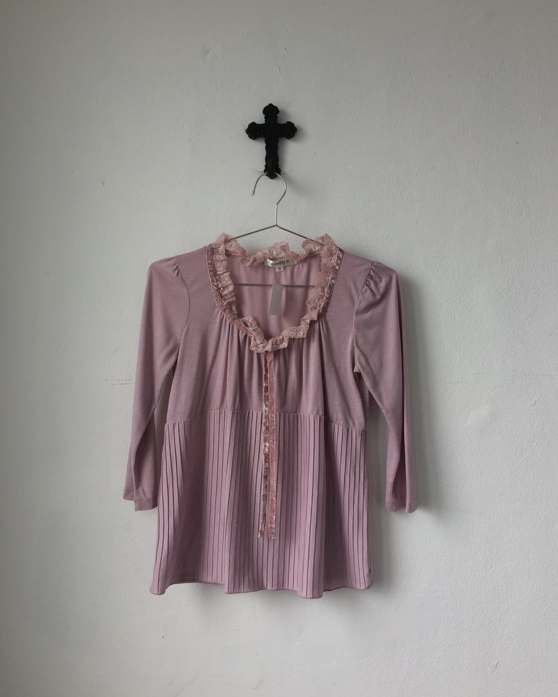 Lace trimming sleeve 상품이미지2
