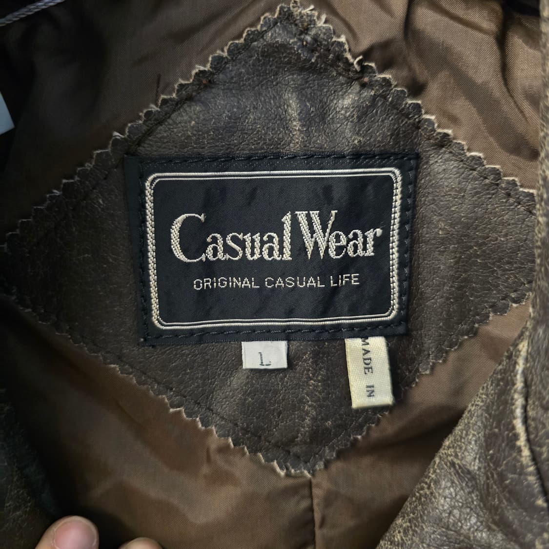 캐쥬얼웨어 에코레더 자켓 블랙 밀리터리 90s 빈티지 상품이미지3