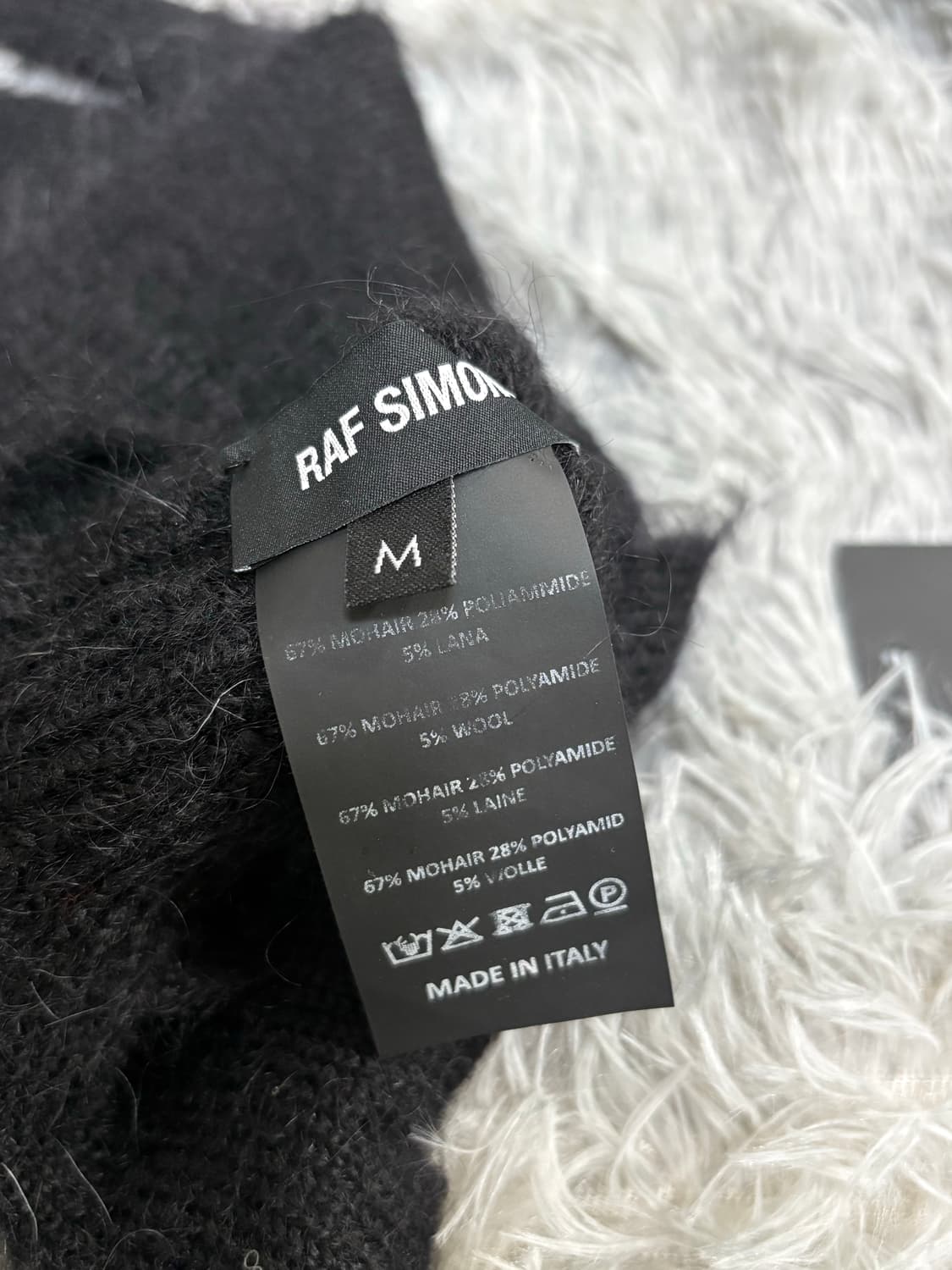 Raf Simons 모헤어 장갑 블랙 상품이미지5