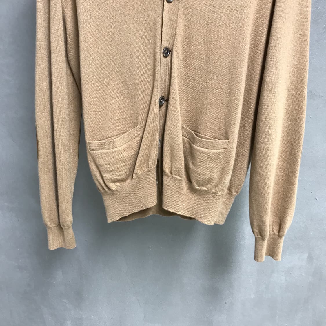 폴로 랄프로렌 엘보우 패치 니트 가디건 베이지 L 상품이미지3