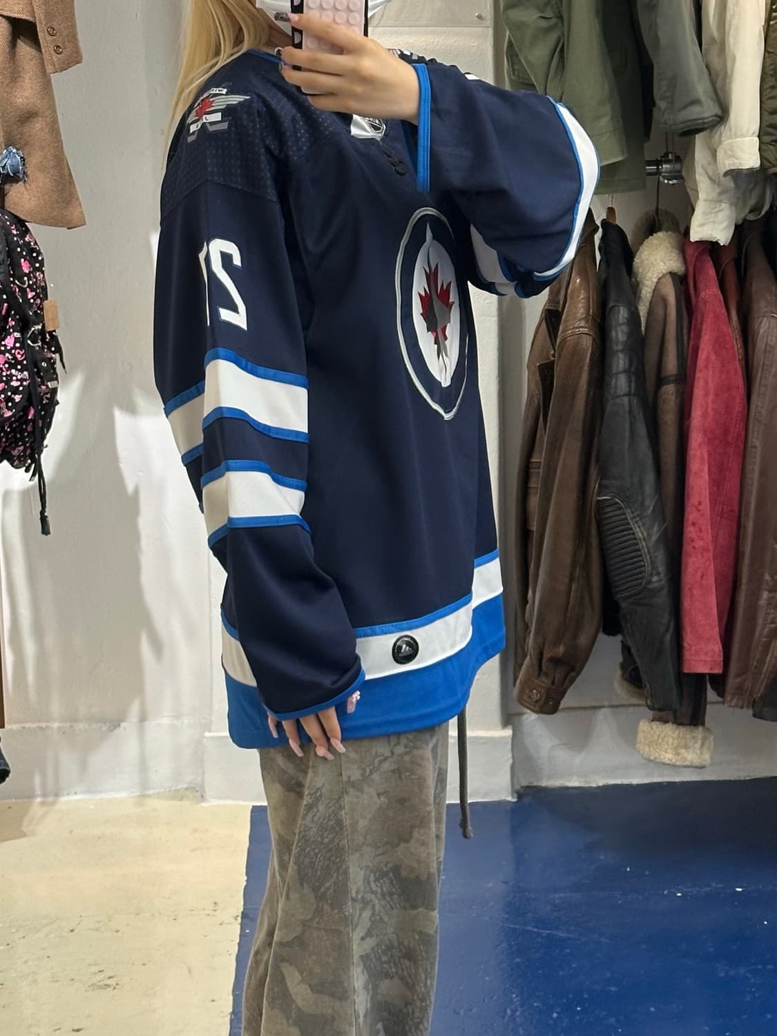 Adidas 아디다스 NHL 위니펙 블록코어 하키져지 상품이미지2