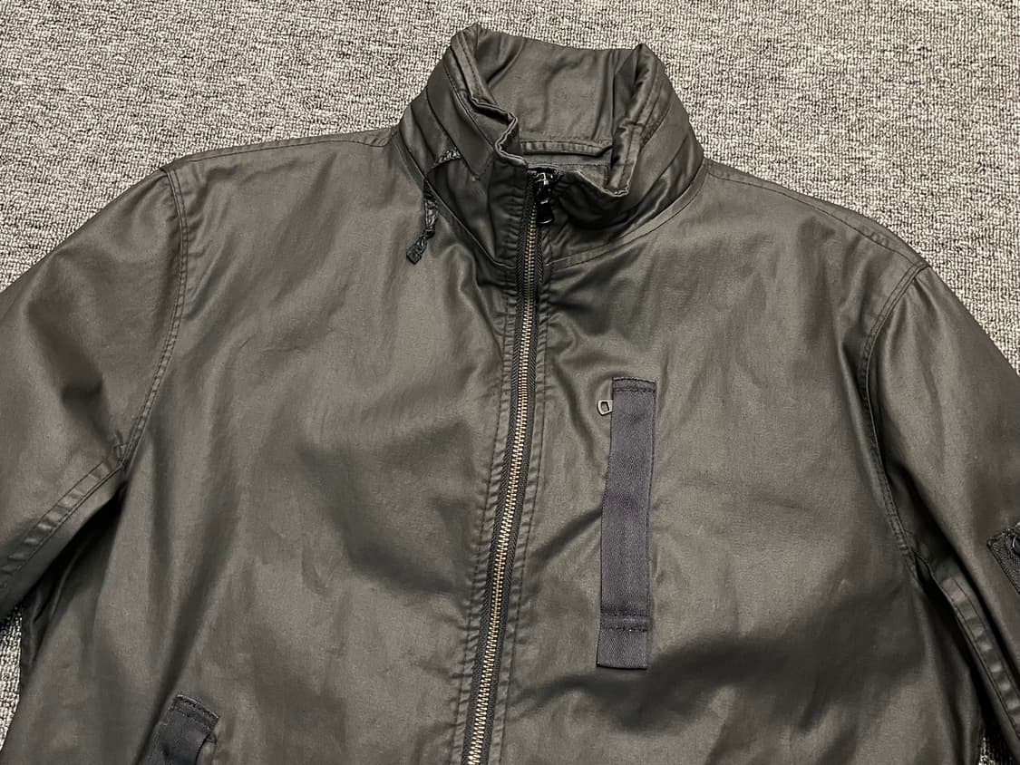 [95~100] 유니클로 Coated Cloth 라이더자켓 L  상품이미지2