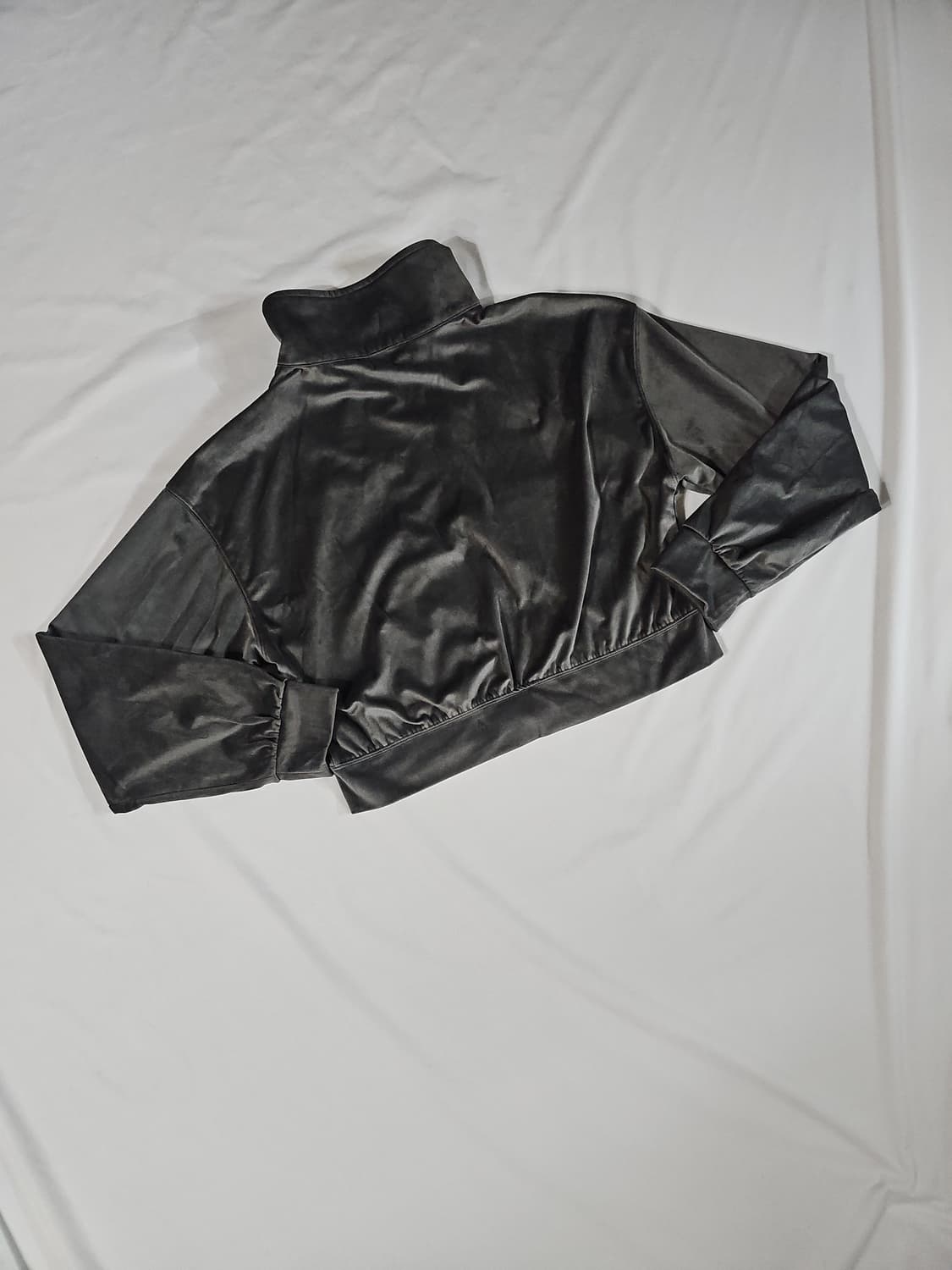 레더리 리버스 로고 벨루어 벨벳 트랙 트레이닝 셋업 세트 차콜 상품이미지6