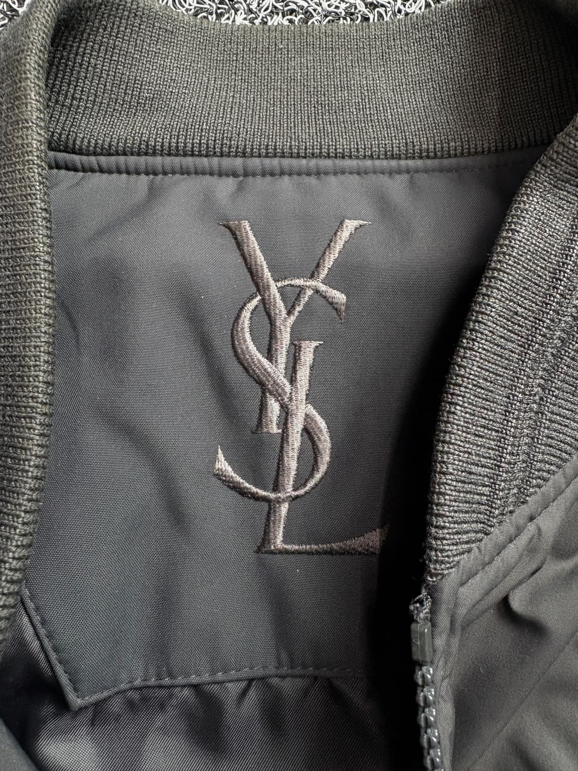 90s YSL 입생로랑 빅로고 블루종 봄버 자켓 2380 상품이미지3