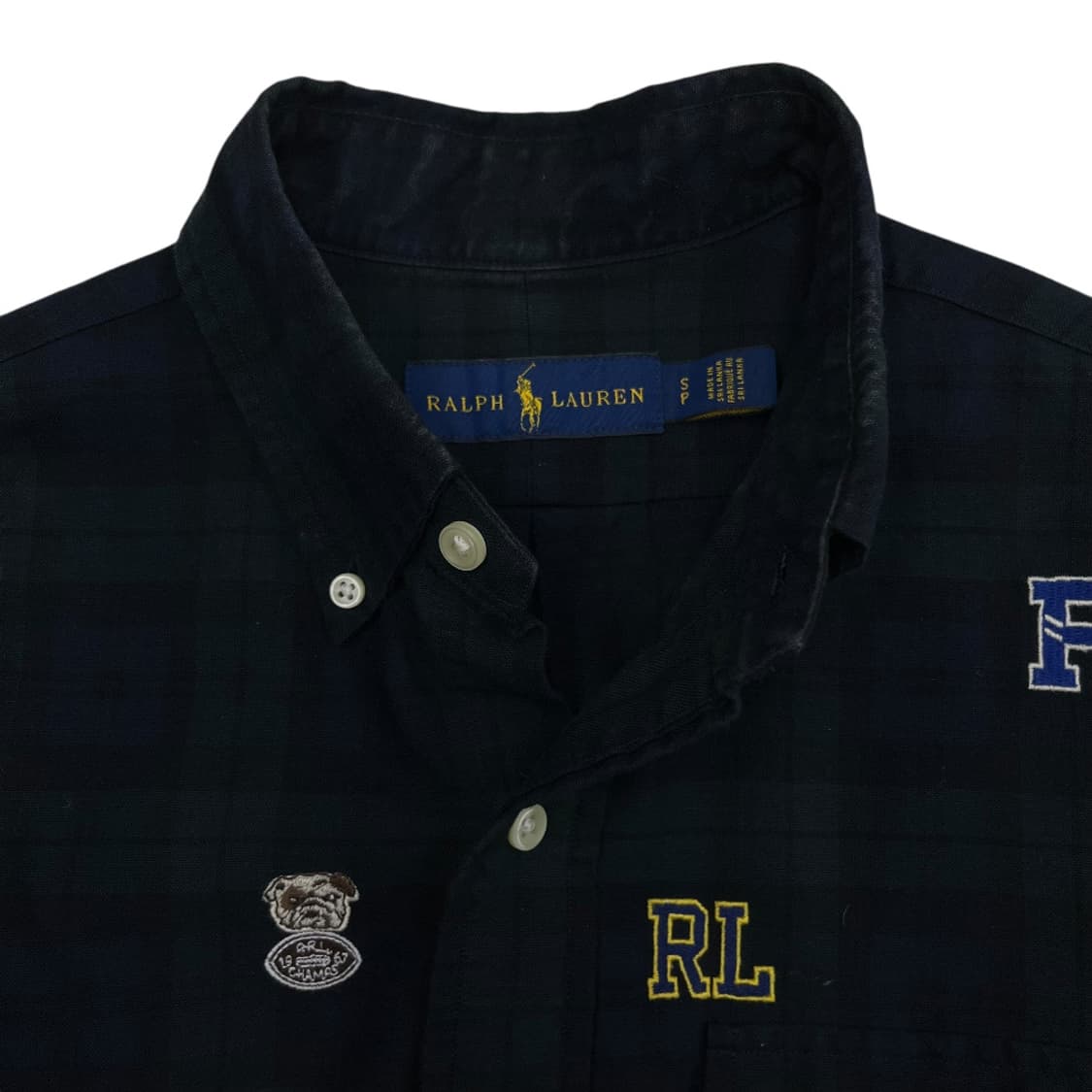 폴로 랄프로렌 자수패치 타탄체크 셔츠 S 상품이미지5