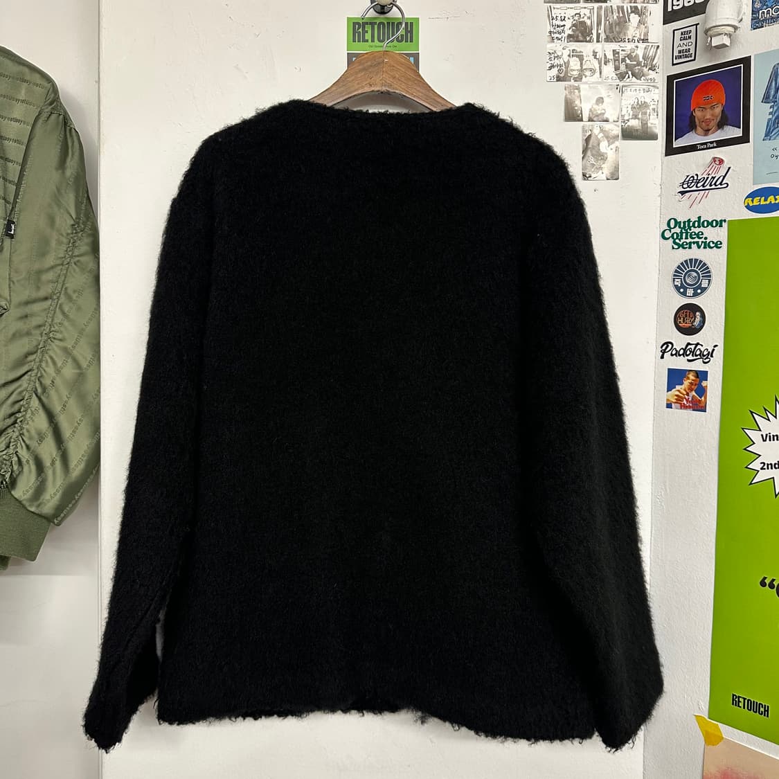아워레가시 모헤어 가디건 블랙 상품이미지8