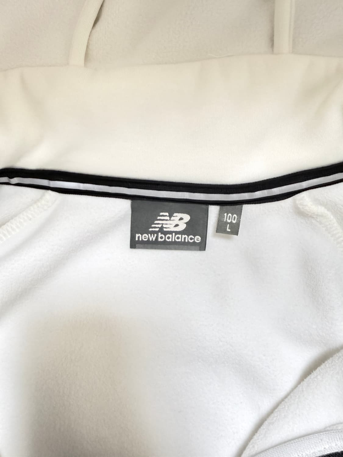 뉴발란스 후드 집업 화이트 100 데일리 상품이미지6
