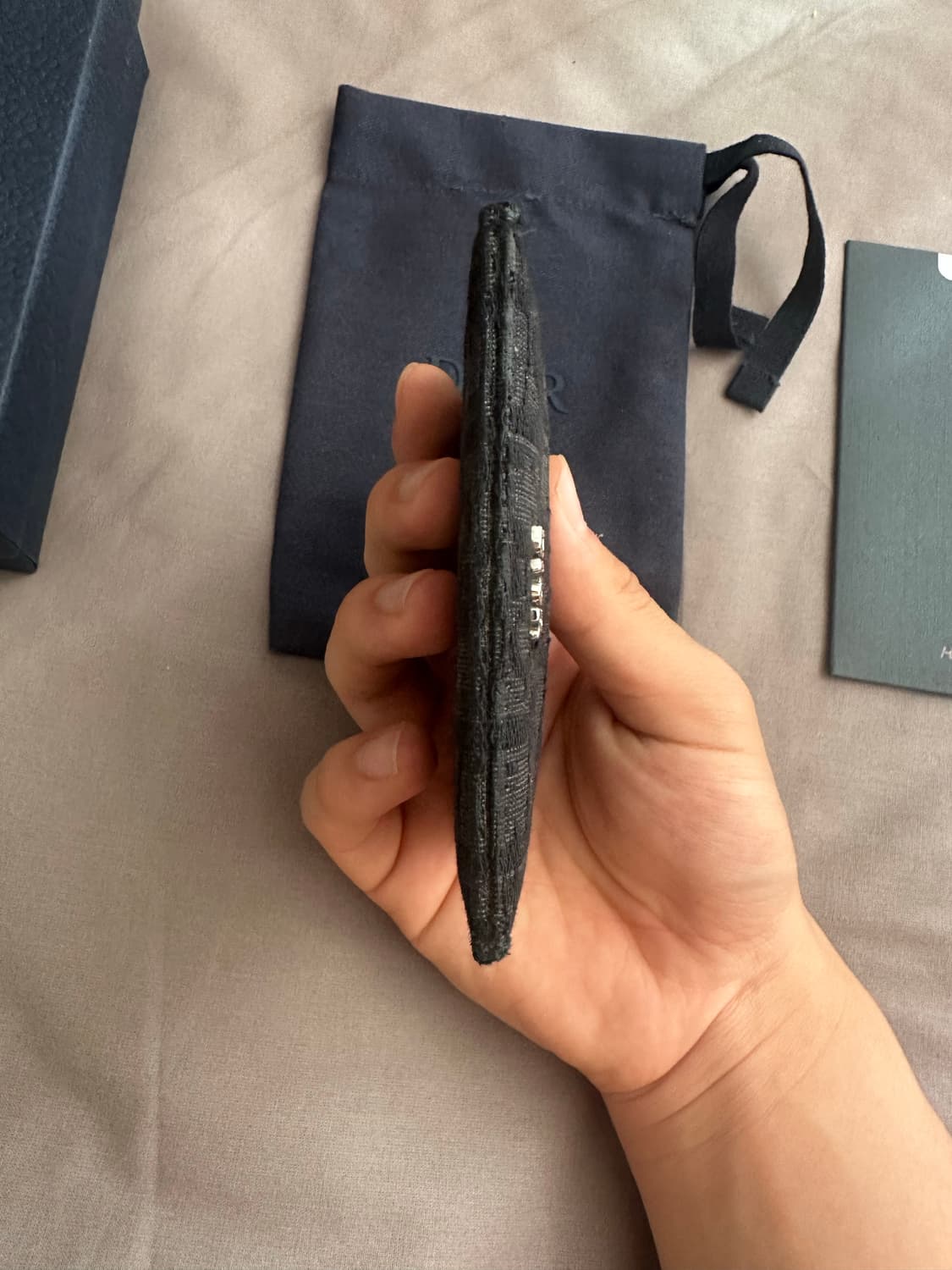 디올 오블리크 카드지갑 블랙 상품이미지5