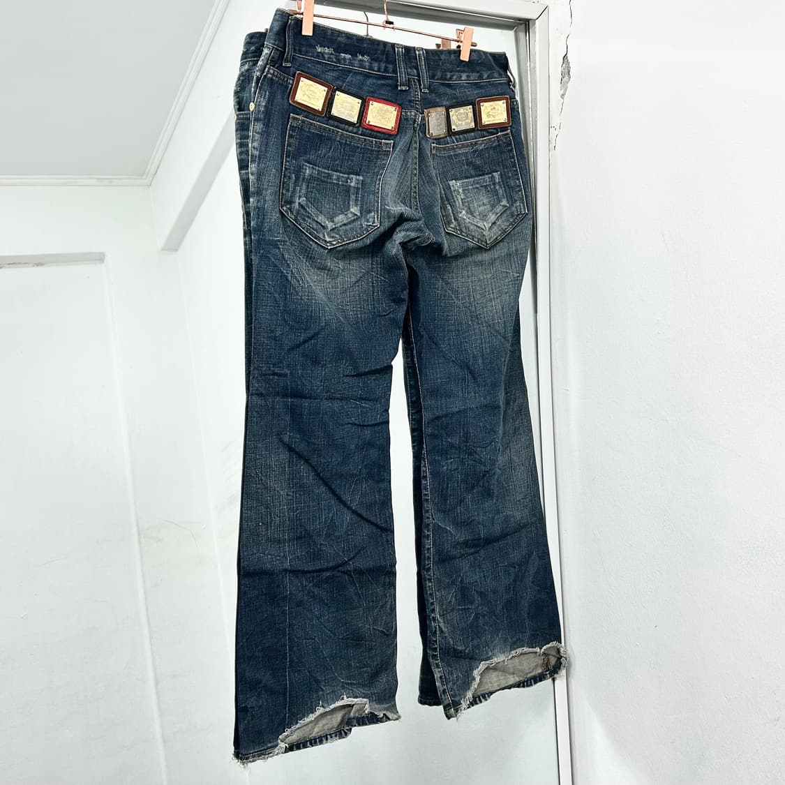 General Idea 멀티패치 부츠컷 데님 팬츠 상품이미지4