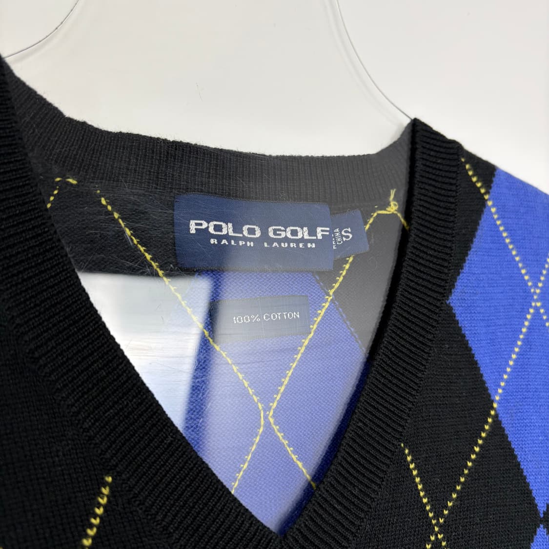 폴로 랄프로렌 아가일 패턴 니트 베스트 조끼 상품이미지2