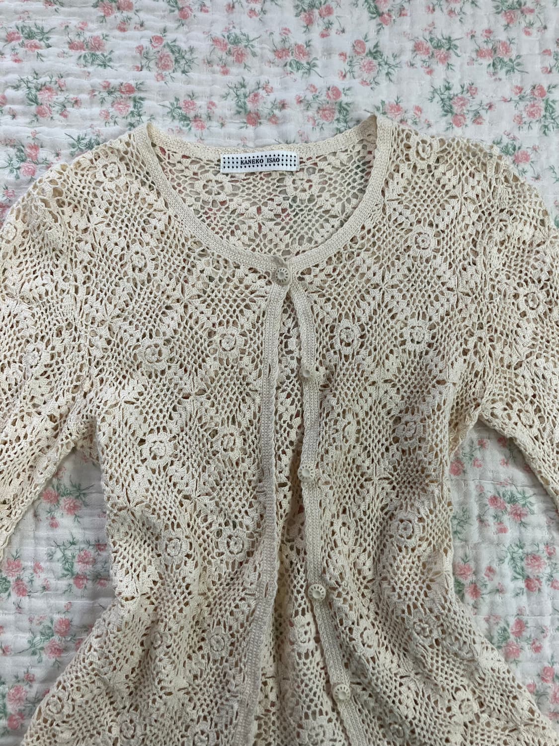 아이보리 가디건+꽃무늬 레이스 원피스 set 상품이미지4