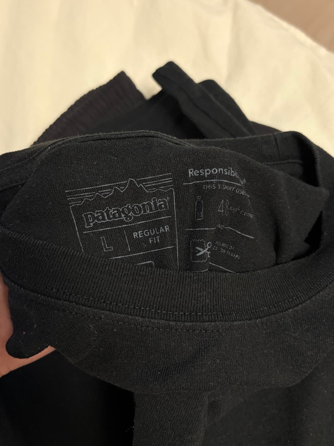 파타고니아 블랙 반팔티 상품이미지5