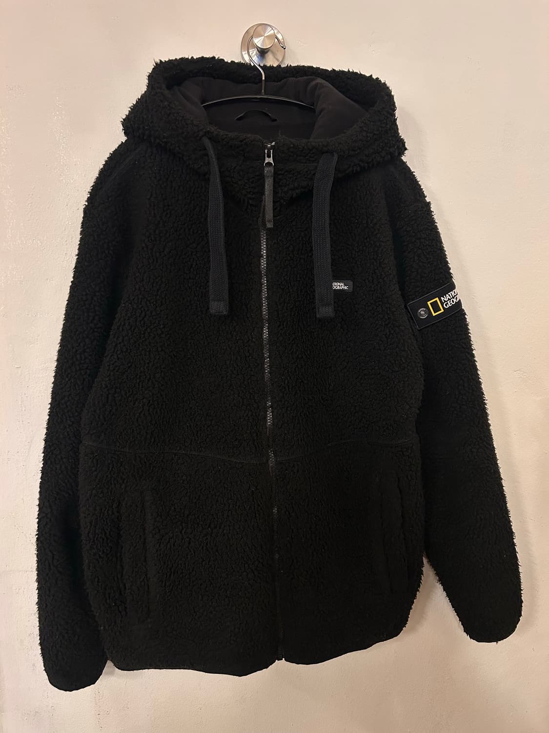 내셔널지오그래픽 뽀글이 후드집업 M 상품이미지1