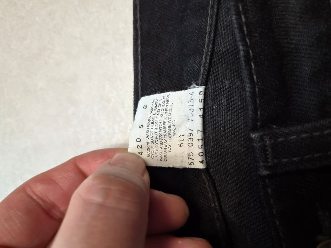 빈티지 리바이스 517 블랙진 오렌지탭 34x32 상품이미지5