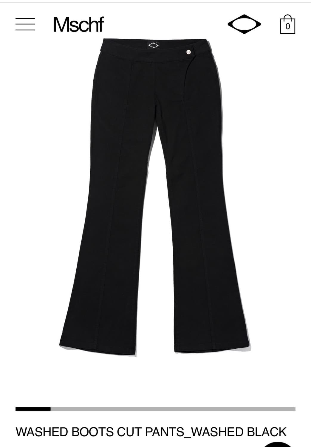 [s]미스치프 워시드 부츠컷 팬츠 상품이미지1