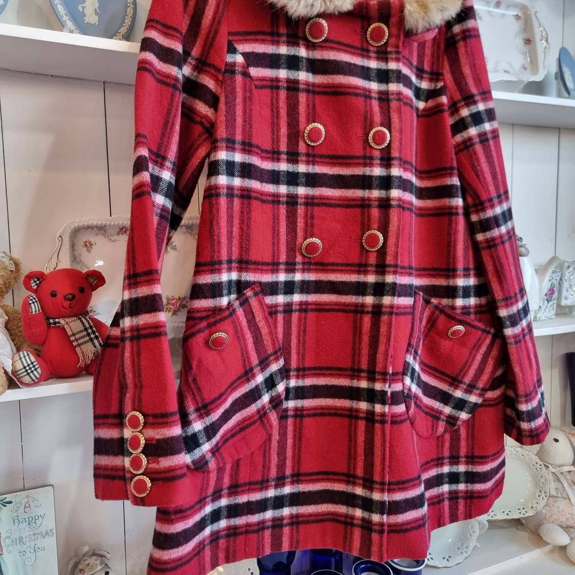 INGNI(잉그니) 체크 울 코트 상품이미지2