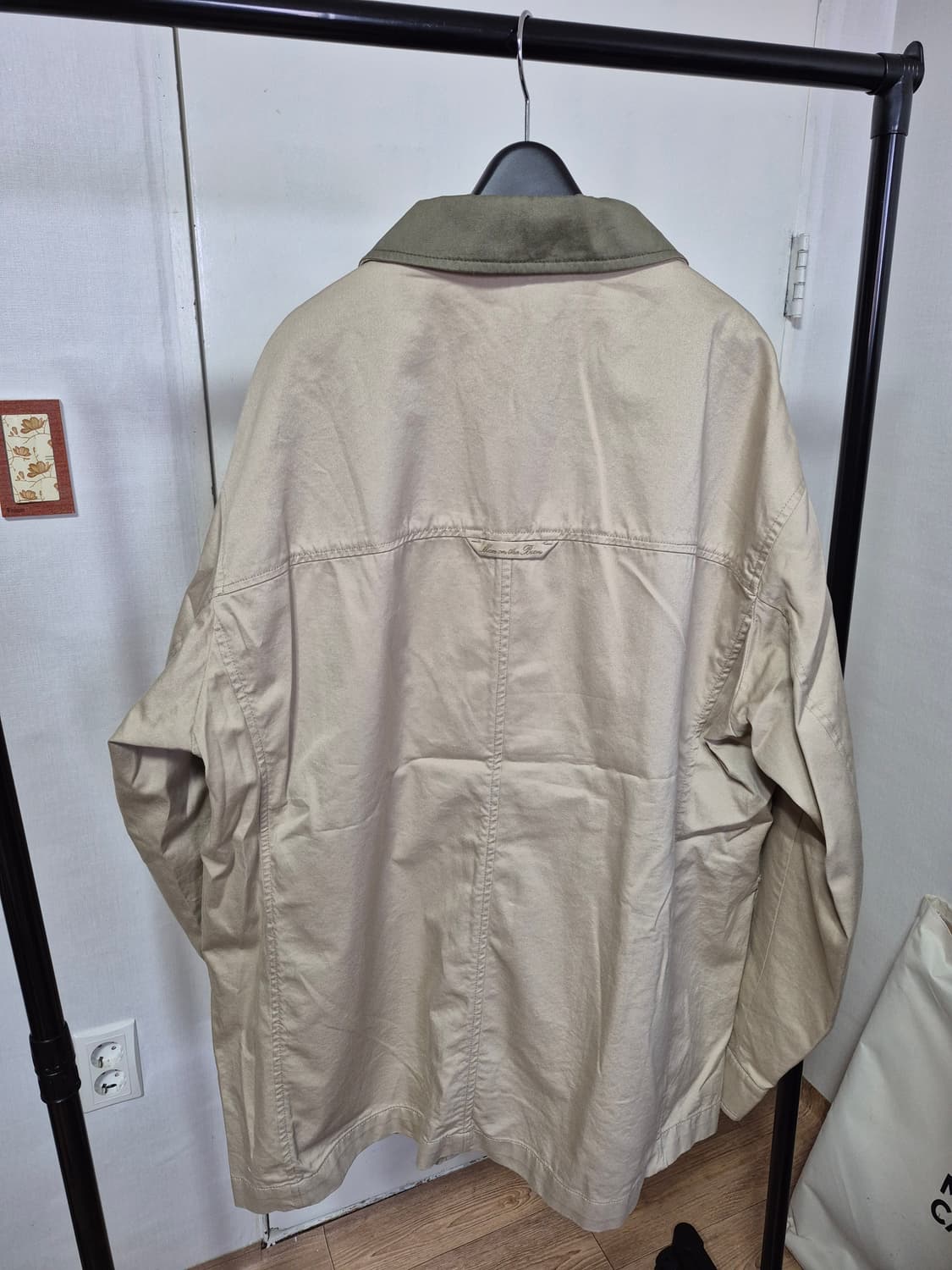 25SS 맨온더분 배색 칼라드 코튼 하프 자켓  상품이미지4