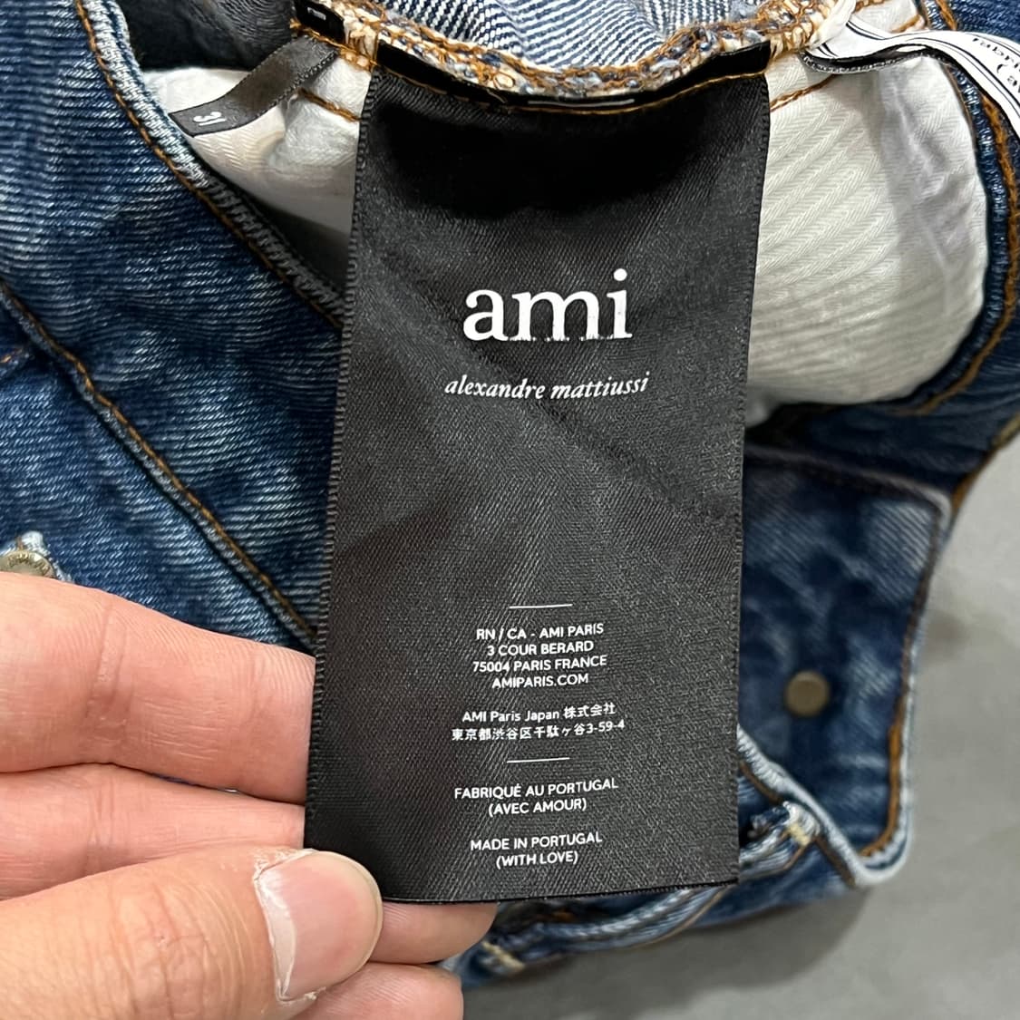  아미 워싱 데님 팬츠 y14424 상품이미지9