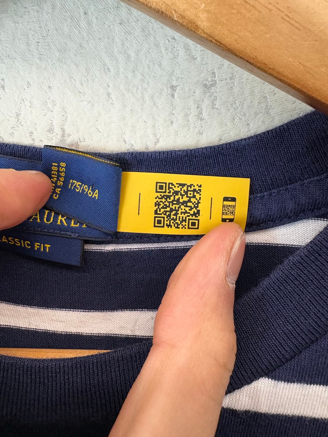 폴로랄프로렌 큐알 정품 스트라이프 반팔티 상품이미지8