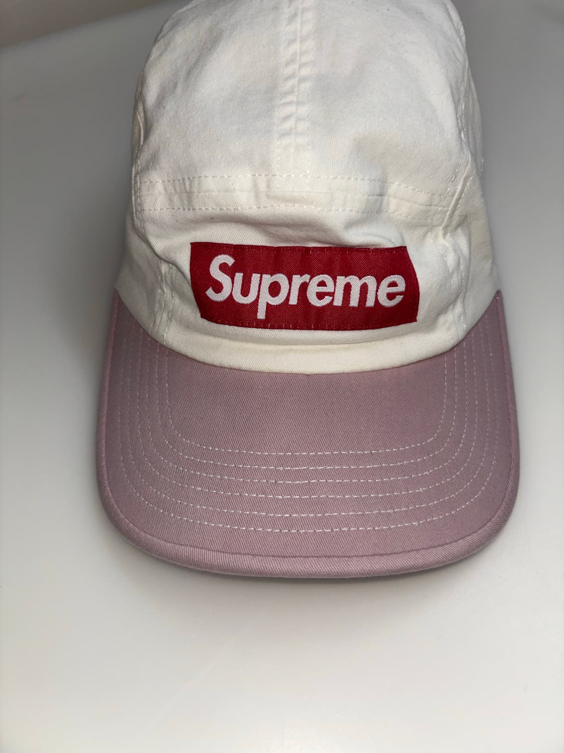 Supreme 2-Tone Twill Camp Cap White (22) 상품이미지2
