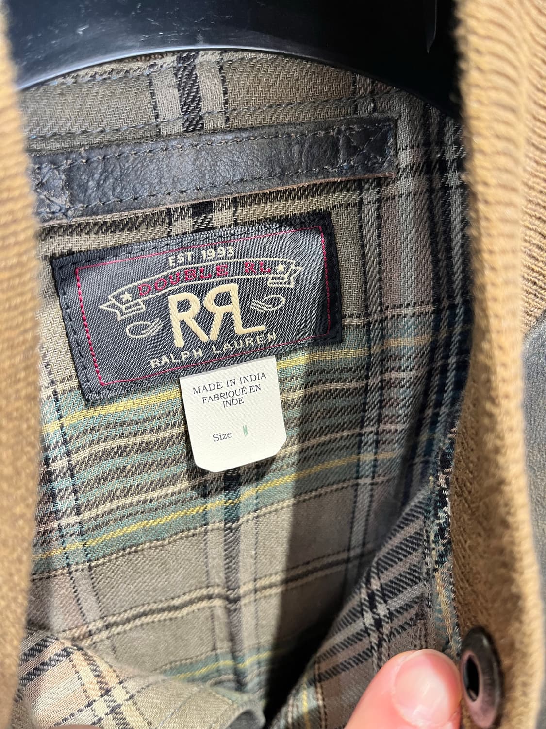 RRL 더블알엘 인디고 레더 보머 자켓 상품이미지4