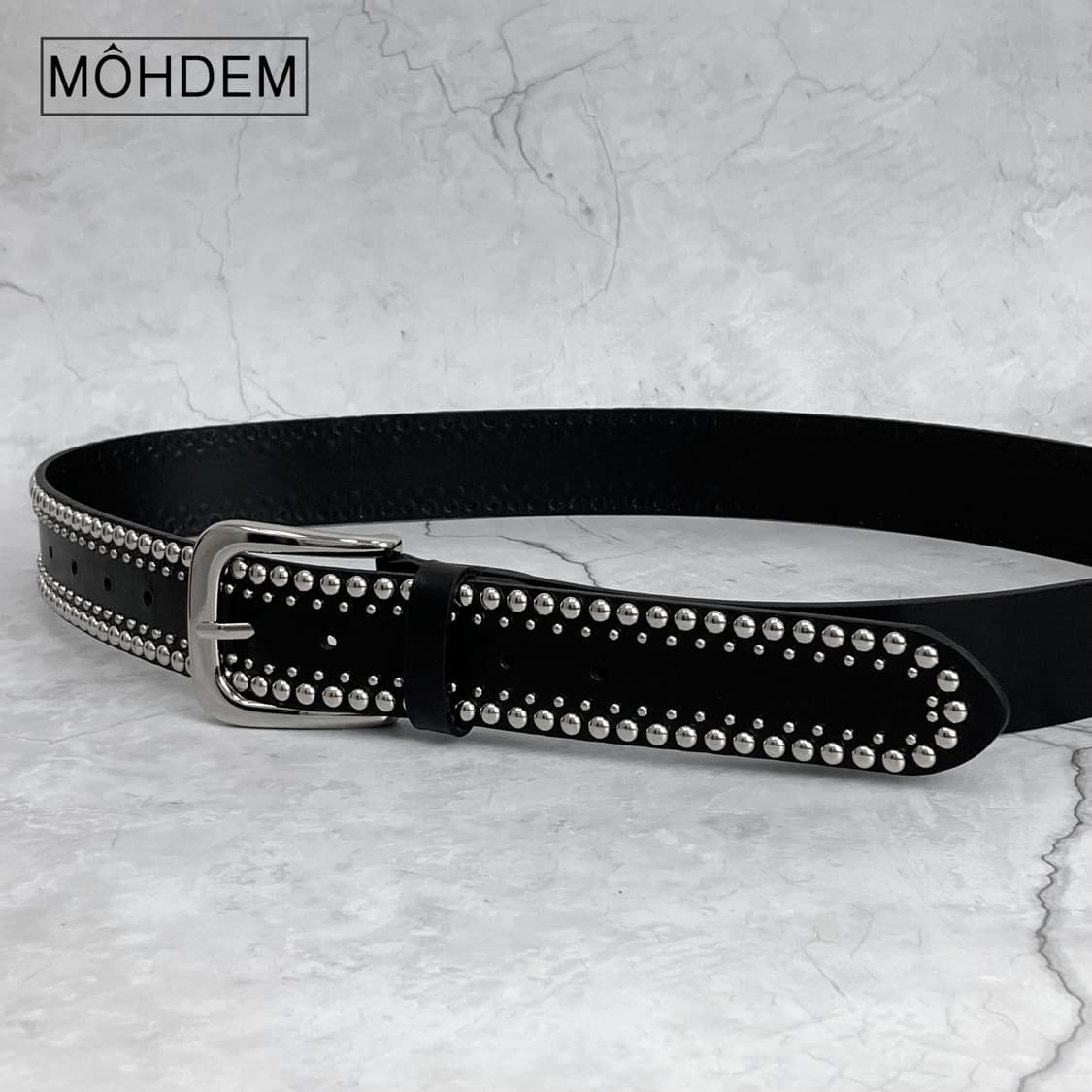 [Unisex]나노 스터드 웨스턴 찡 벨트 상품이미지6