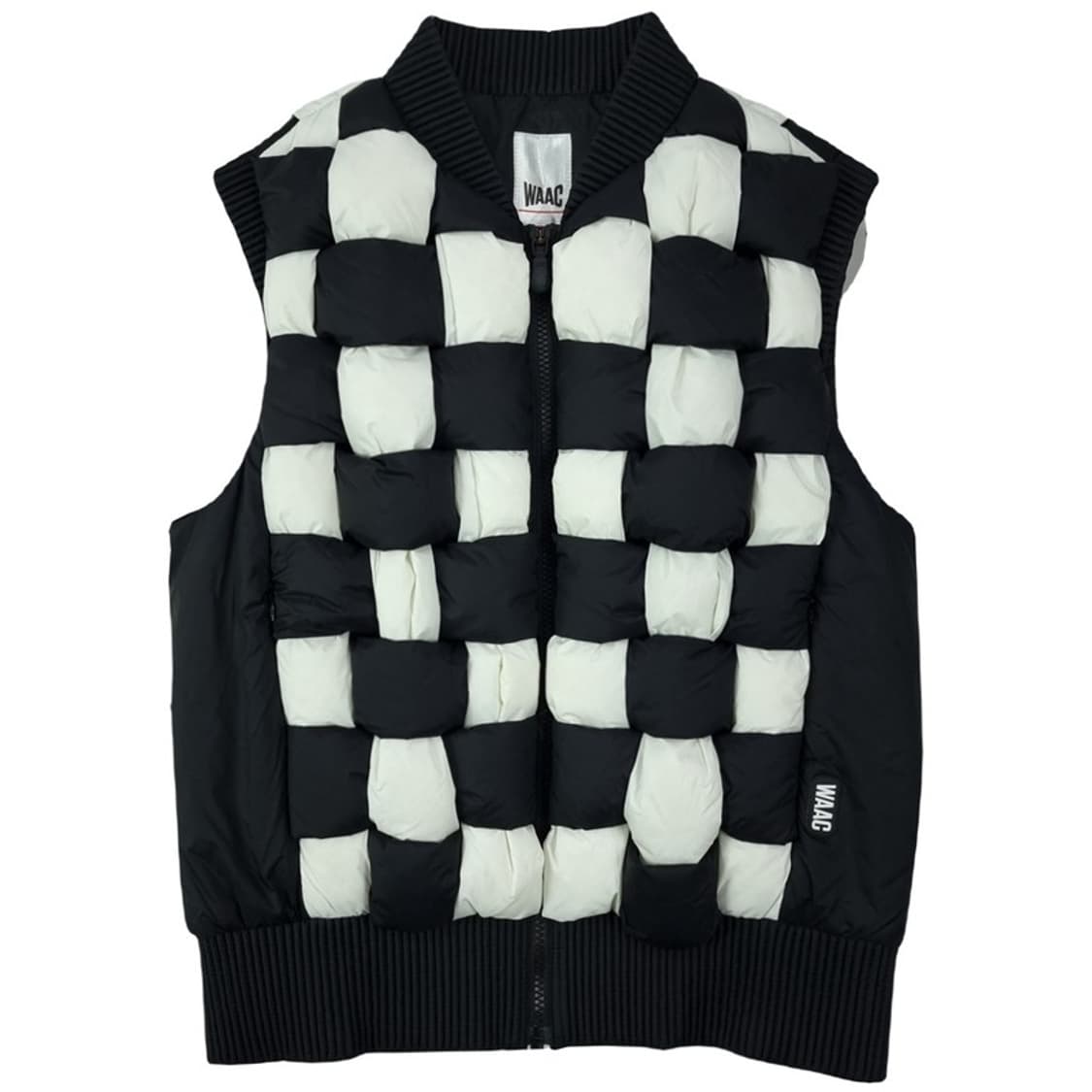 [왁] 체커보드 위빙 패딩 베스트 조끼 M19276 상품이미지2